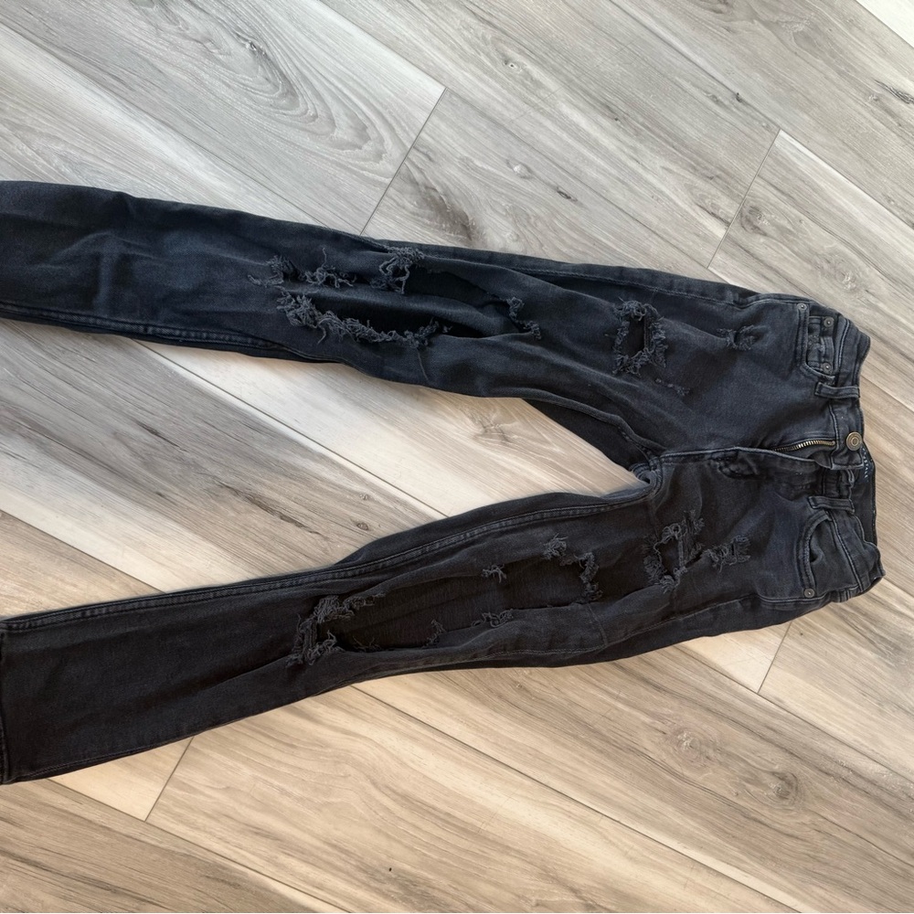 Aeropostale Black Straight Leg Jeans